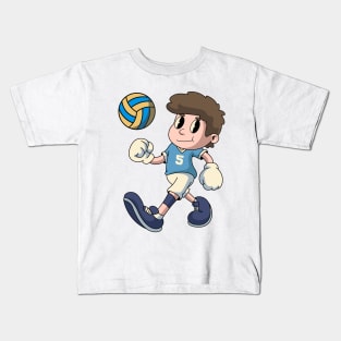 Cute Volley Boy Kids T-Shirt